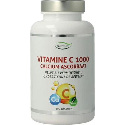 Afbeelding van Nutrivian Vitamine C 1000 Calcium Ascorbaat Tabletten
