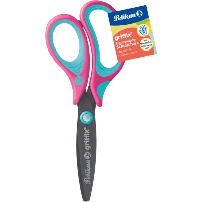 Afbeelding van Pelikan griffix, Kind, Rechte knip, Set, Blauw, Roze, Staal, Knutselschaar