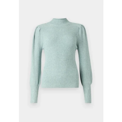 Afbeelding van ONLY ONLKATIA L/S HIGHNECK PULLOVER KNT NOOS Dames Trui Gray Mist Melange