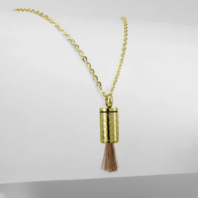 Afbeelding van Ponytail&amp;Co Hanger Paardenhaar Hoefijzer Motief Goud S