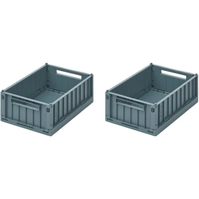 Afbeelding van Liewood Weston kratje whale blue set van 2