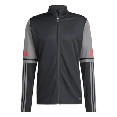 Afbeelding van adidas SQUADRA25 Trainingsjack voor heren, zwart/team grijs four/pure robijn, M
