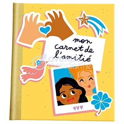 Afbeelding van Avenue Mandarine CO189C een UNICEF vriendschapsboek, 72 pagina&#039;s, 18 x 21 cm en vel stickers