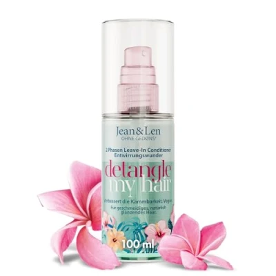 Afbeelding van Jean &amp; Len 2 fasen ontwarrende conditioner zonder uitspoelen, geschikt voor alle haartypes, ontwart het haar en verbetert gemak, spray, siliconen parabenen,