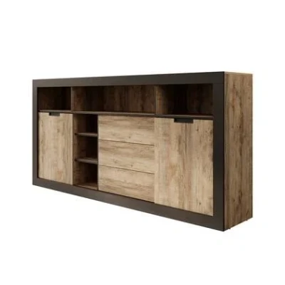 Afbeelding van Meubella Dressoir Trinidad 2 Eiken 220 cm