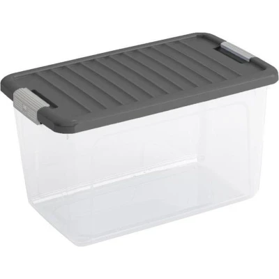 Afbeelding van Kis W box M 29,5L transparant/grijs