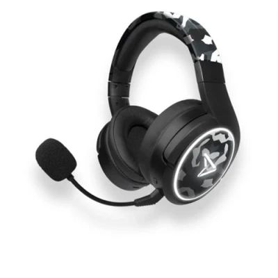 Image de Casque sans fil Steelplay Impulse Camo Bluetooth pour PS5 PS4 Xbox Séries XS One Nintendo Switch PC ordinateur portable et Mac Noir Blanc