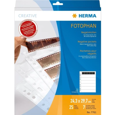 Afbeelding van Herma Negatiefbladen kleinbeeld transparant 7x5 negatieven