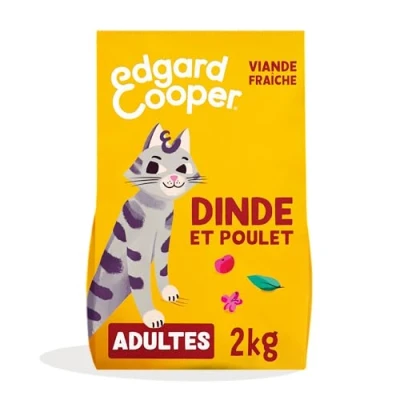 Afbeelding van 2x2kg Adult Kip en Kalkoen Graanvrij Edgard &amp; Cooper Kattenvoer