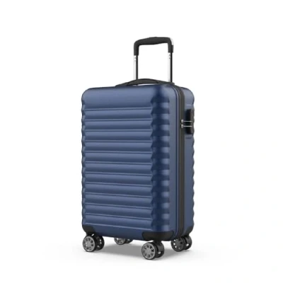 Afbeelding van NUMADA 3/4 delige hardcase kofferset, cabinekoffer 53 cm, medium 63 grote 75 cm en toilettas, duurzaam, licht veilig, Bedankt voor je Marineblauw