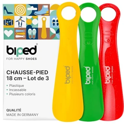 Afbeelding van biped set van 3 schoenlepels kunststof 18 cm schoenlepel Duitse productie z1570(colorful)