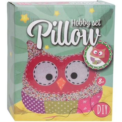 Afbeelding van Hobbyset Maak je Eigen Kussen Uil Design
