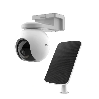 Afbeelding van Ezviz Kit Batterij Bewakingscamera Hb8 Pan/tilt Met Zonnepaneel Wit (303102897)