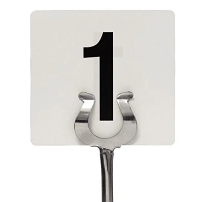 Afbeelding van Tafelnummers 1 25 mm, 95 x 100 voor bruiloften, pubs, restaurants, cafés, clubs, bars