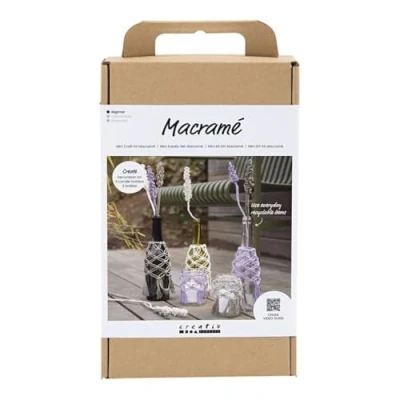 Afbeelding van Creativ Company Hobbyset Macramé Glasdecoratie