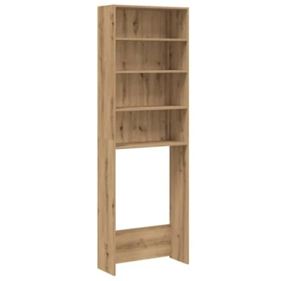 Afbeelding van Wasmachinekast 64x24x190 cm artisanaal eikenkleur
