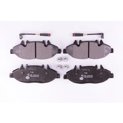 Afbeelding van HELLA 8DB 355 010 651 Remblokkenset Incl. slijtage waarschuwingscontact Met remzadelschroef toebehoren MERCEDES BENZ: Viano, Vito Mixto
