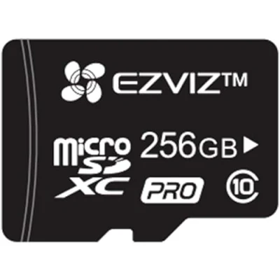 Afbeelding van EZVIZ Micro SD kaart, 256 GB, microSDHC geheugenkaart, leessnelheid tot 90 MB/s, klasse 10, U3, UHS I