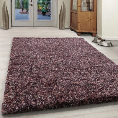 Afbeelding van Rainbow Soft Shaggy Hoogpolig Vloerkleed Roze 80x250 cm