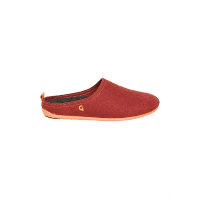 Afbeelding van Gottstein Slidein Pantoffels, Maat: 40, Red orange Wol