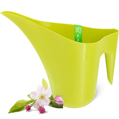 Afbeelding van KADAX gieter 1,2 liter gieter, kunststof, lange hals, voor kamerplanten, tuingieter, waterkoker, groen