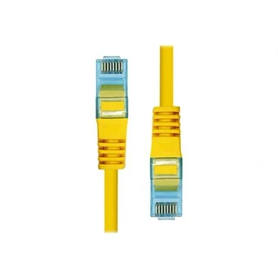 Image de ProXtend Cordon de raccordement RJ 45 (M) pour 1 m 6 mm UTP CAT 6a IEEE 802.3at sans halogène, moulé, crochet, bloqué jaune