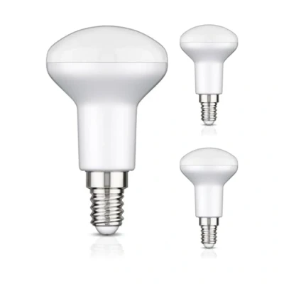 Afbeelding van ledscom.de 3 x E14, R50, warmwit (2700 K), 6,2 W, 608 lm, 116 graden, traps dimmer, mat