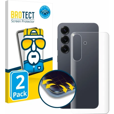 Afbeelding van BROTECT Screenprotector voor Samsung Galaxy S25 (Achterkant) Folie Beschermfolie transparant volledig dekking (2 Stuks)