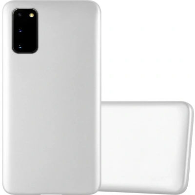 Afbeelding van Cadorabo Hoesje geschikt voor Samsung Galaxy S20 in METALLIC ZILVER Beschermhoes gemaakt van flexibel TPU silicone Case Cover