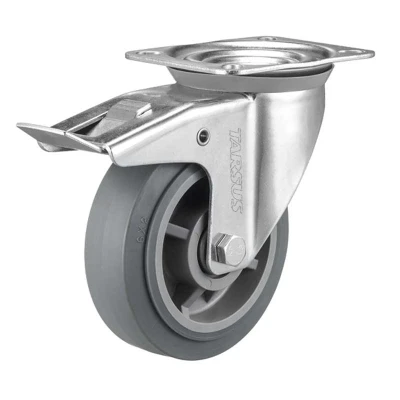 Afbeelding van Zwenkwiel met rem 150 mm TPE TARSUS Extra stil
