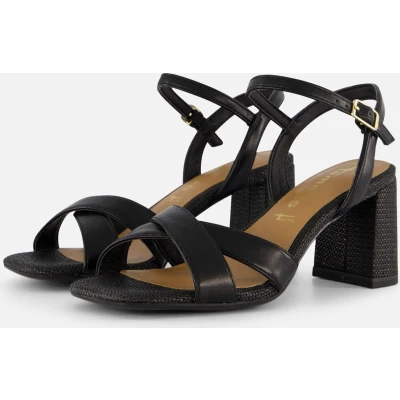 Afbeelding van Tamaris Sandalen met hak zwart Synthetisch Dames Maat 40