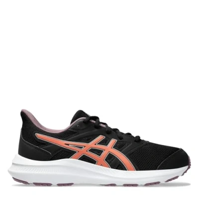 Afbeelding van Asics JOLT 4 Unisex Hardloopschoenen voor op de weg kinderen, Maat: 37, Black/desert red Textiel/ synthetisch