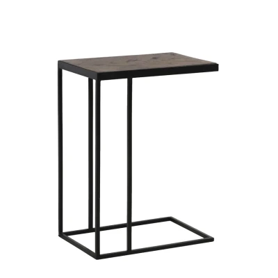Afbeelding van Chisa bijzettafel 45x30x62 cm bruin