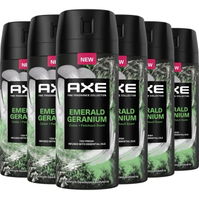 Afbeelding van 6x Axe Deodorant Emerald Geranium 150 ml