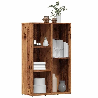 Afbeelding van vidaXL Boekenkast 45x25x80 cm bewerkt hout oud houtkleurig
