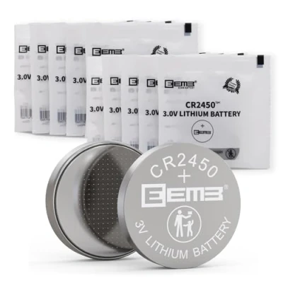 Afbeelding van EEMB CR2450 Batterij 3V Lithium Li mno ₂ Drukknop 2450 DL2450 ECR2450 BR2450 Horloge Compatibel Thee Voice Lamp Kaars Alarmsysteem Autosleutel FOB Afstandsbediening