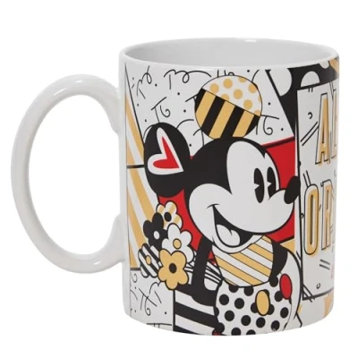 Afbeelding van Enesco Disney by Britto Midas 6010310 koffiemok van aardewerk, motief Mickey en Minnie Mouse, meerkleurig