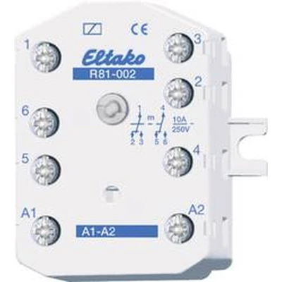 Afbeelding van Eltako R81 002 230V Schakelrelais Nominale spanning: 230 V Schakelstroom (max.): 10 A 2x wisselcontact 1 stuk(s)