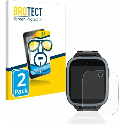 Afbeelding van BROTECT Screenprotector voor Xplora XGO3 / Kidzi Let&#039;s Go Folie Beschermfolie transparant (2 Stuks)