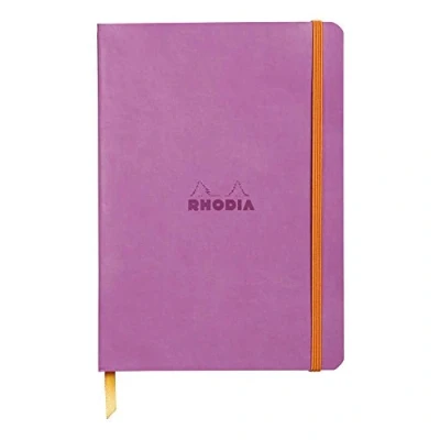 Afbeelding van Rhodia 117461C Rhodiarama notitieboek met zachte omslag, gestippeld, 80 vellen, ivoorpapier 90 g, A5, 148 x 210 mm, bladwijzer, binnenvak, 1 stuk, paars