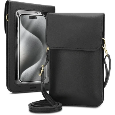 Afbeelding van Mobielhoesje geschikt voor Nothing Phone 2a Plus in ZWART Etui Case Cover Handtas dames