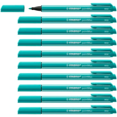 Afbeelding van STABILO pointMax Hardtip Fineliner 0,8 mm IJsgroen per stuk