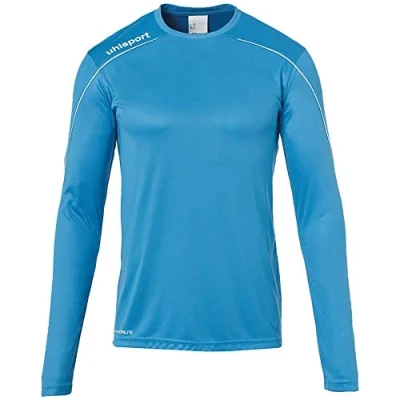 Afbeelding van Uhlsport Stream 22 Voetbalshirt Lange Mouw Kinderen Cyaan / Wit Maat: 164
