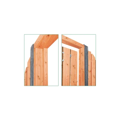Afbeelding van Tuindeurkozijn + Aanslagligger Red Class Wood