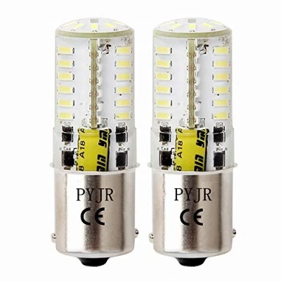 Afbeelding van P21W 1156 Ba15S 12V 5W Auto ledlampen, enkel Contact Basis, koel wit 6000K 500 lm voor auto, aanhangwagen, camper, boot, werflicht, remindicator en achteruitrijlicht (set van 2)