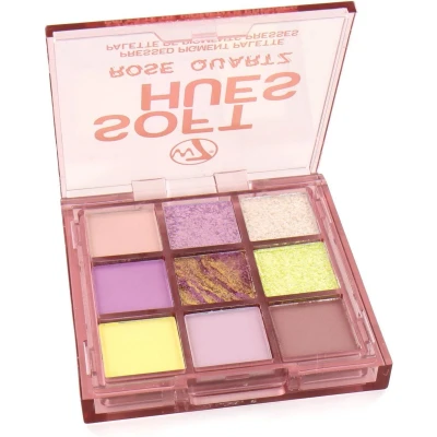 Afbeelding van W7 Soft Hues Pressed Pigment Oogschaduw Palette Rose Quartz