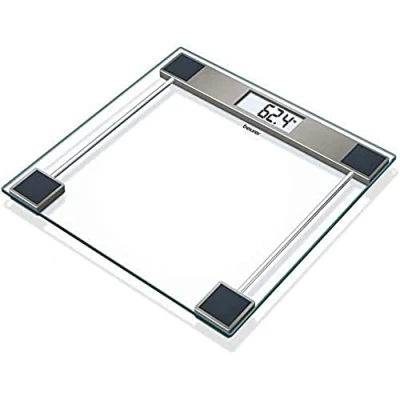 Afbeelding van Beurer GS 11 Personenweegschaal Digitaal Tot 150 kg Transparant veiligheidsglas Groot Weegoppervlak 30 x cm Quick Start Incl. batterij 5 Jaar garantie