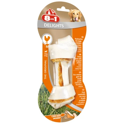 Afbeelding van 8in1 Delights Kauwknook Kip Hondensnacks Medium