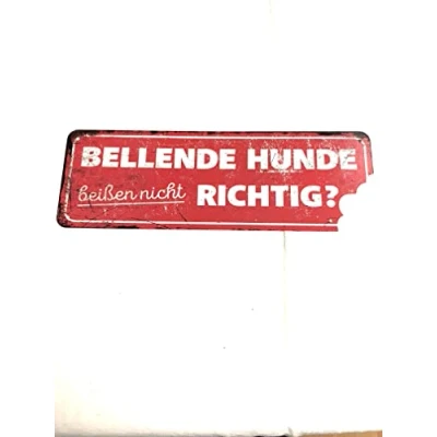 Afbeelding van D&amp;d Home Waakbord Hond Waarschuwingsbord General 3 De 40x13x0,3cm Rood 1st