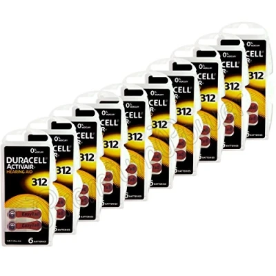 Afbeelding van Duracell Activair 60 stuks gehoorapparaat batterijen maat 312